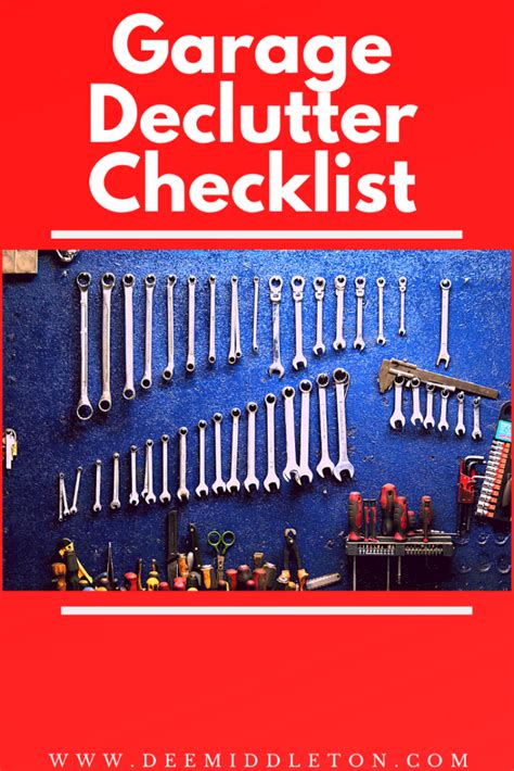 Garage Declutter Checklist