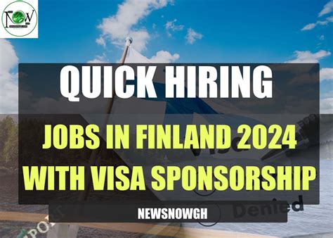 Jobs In Finland 2024 With Visa Sponsorship Quick Hiring Apply