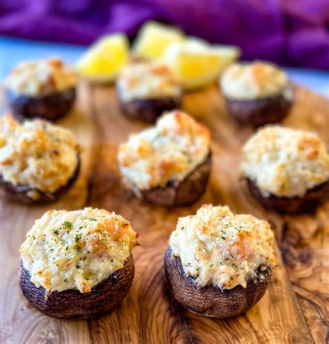 Seafood Stuffed Mushrooms With Crab And Shrimp Simple Seafood Recipes