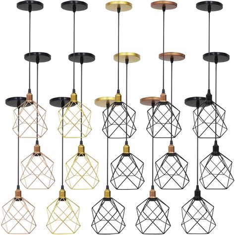 3 Pendentes Aramado Cálice Luminária Lustre Luxo Teto Retrô Vintage