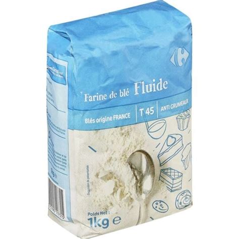 Farine De Blé Fluide T45 Carrefour Le Paquet D1kg à Prix Carrefour