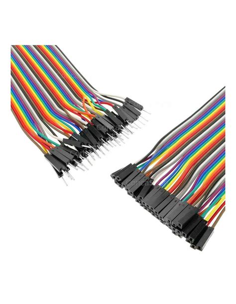 40 Cables Dupont Macho Hembra 20cm Protoboard ConcaShop