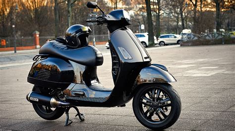 Vespa Gts Hpe Tuning Zoll Felgen Nero Special Scooteria