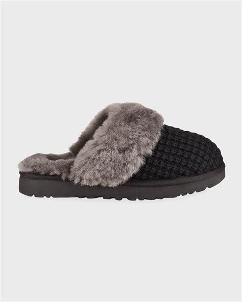 Ugg Cozy Knit Shearling Slippers Neiman Marcus