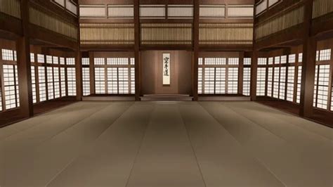 Traditional Japanese Karate Dojo 3D Rend... | Stock Video | Pond5