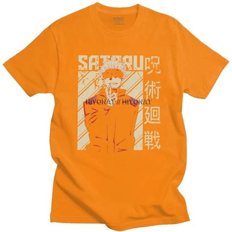 ᐉ Camisetas de algodón de Satoru Gojo del Jujutsu Kaisen