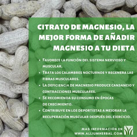 El Citrato De Magnesio Y Sus Propiedades