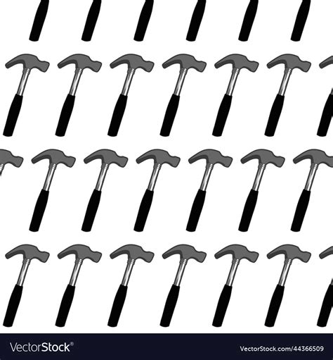 Hammer pattern Royalty Free Vector Image - VectorStock