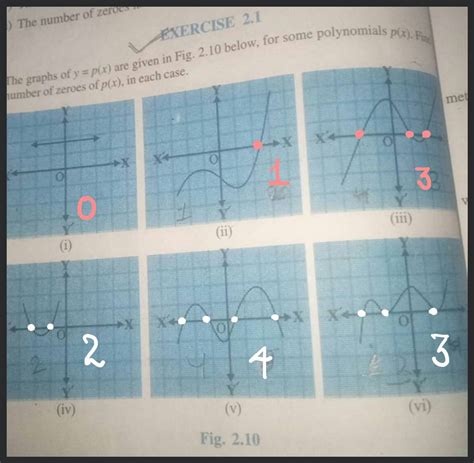 Wercise The Graphs Of Y P X Are Given In Fig Below For Some P