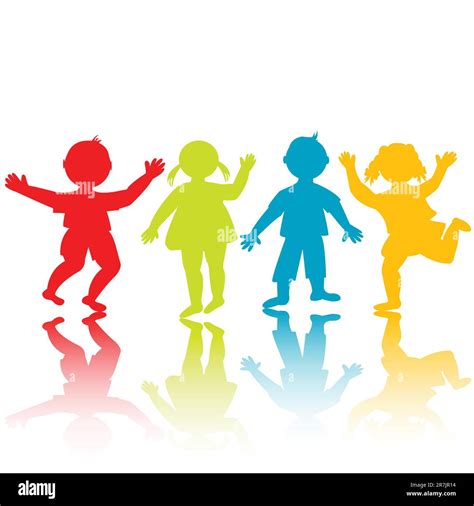 Female Children Silhouettes Hi Res Stock Photography And Images Alamy