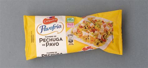 Pechuga de pavo Campofrío información nutricional Consumer