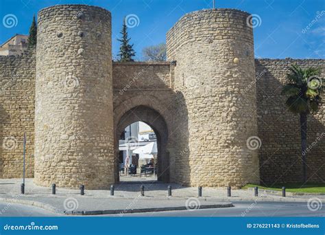 View On The Puerta De Almocabar In Ronda Spain Editorial Stock Photo