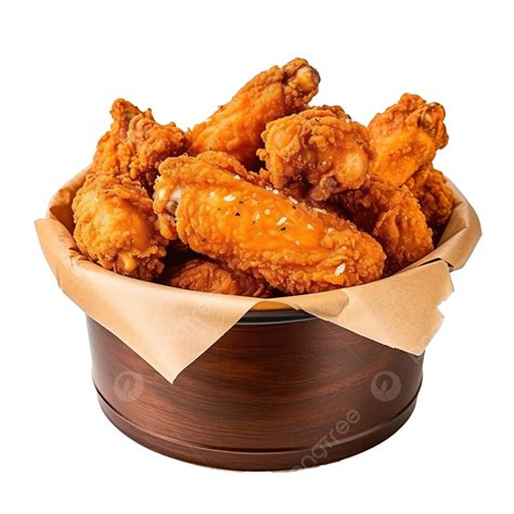 Fried Chicken Wings In Bucket Fried Chicken Fast Wing PNG