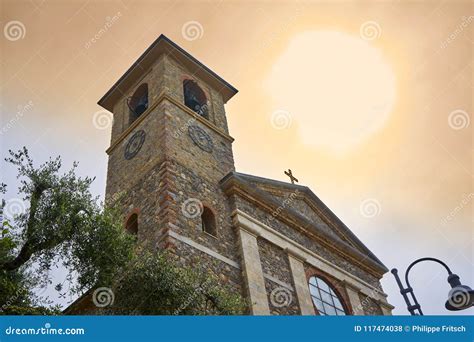 Exhaust of Chiesa Stella Maris - Church of Mary`s Star - Tellaro Stock Photo - Image of lerici ...