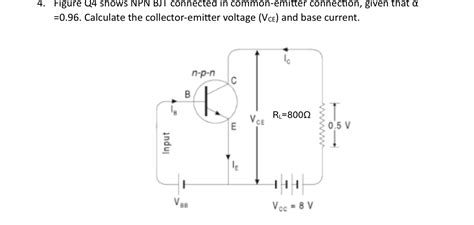 Solved Figure Q4 Shows NPN BJT Connected In Common Emitte