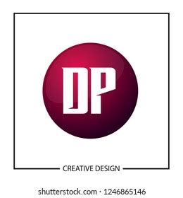 Initial Letter Dp Logo Template Design Stock Vector Royalty Free