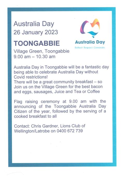 Australia Day Toongabbie Vic Au