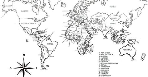 Planisferio Para Colorear Pinto Dibujos Planisferio Con Nombres Para