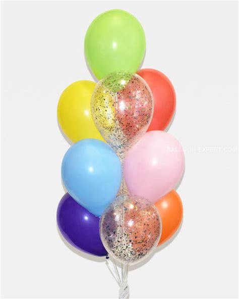 Rainbow Confetti Balloon Bouquet Balloon Expert