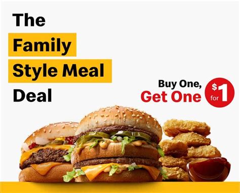 Mcdonald S Buy One Get One For A Dollar August Amber Sapphire