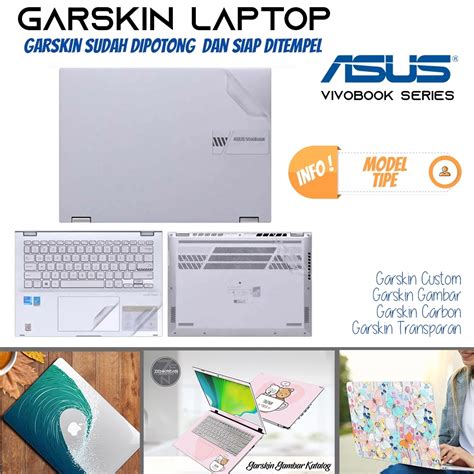 Jual KODE H6N2 Garskin Laptop Asus Vivobook Garskin Laptop FullBody