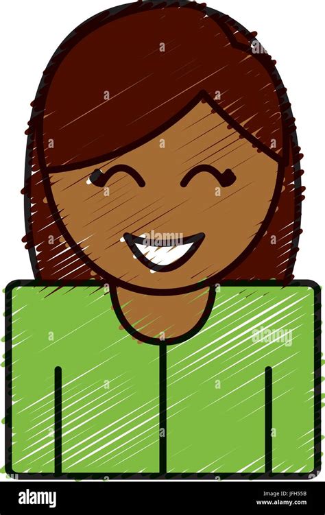 Happy Woman Icon Stock Vector Image And Art Alamy