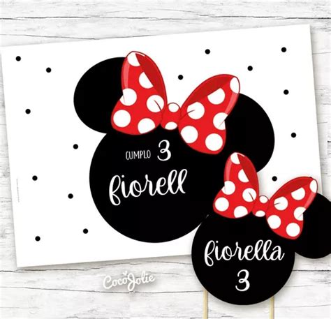 Kit Imprimible Minnie Roja Editable Cumple En Venta En Capital