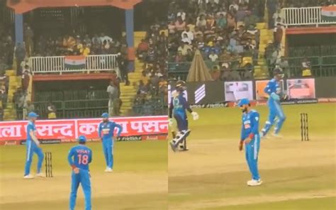 Asia Cup Virat Kohli Captured Dancing On Lungi Dance During Sri