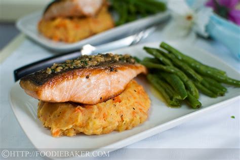 Pan Fried Salmon With Lemon Butter Capers Sauce