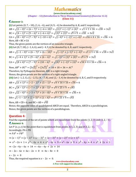 NCERT Solutions For Class 11 Maths Exercise 12 2 For 2022 2023