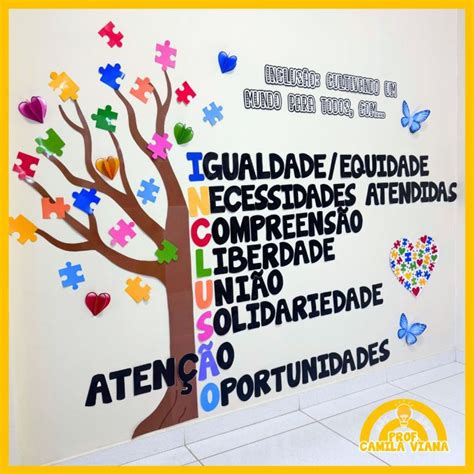 O Que Significa A Palavra Inclusão - PAINEL INCLUSÃO – ÁRVORE – Prof. Camila Viana