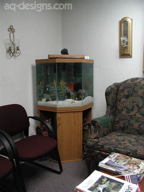 45 Gallon Corner Pentagon Aquarium At A Physicians Office In Little