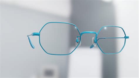 Generic Octagon Glasses Turquoise Blue 3d Model By Virtry Teams [ed81ade] Sketchfab