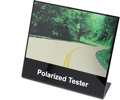 Polarized Tester Test Your Sunglasses Polarized Lens 5 5 X6 5 Black 2 Cars