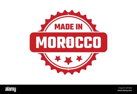 Made In Morocco Rubber Stamp Stock Vector Image Art Alamy