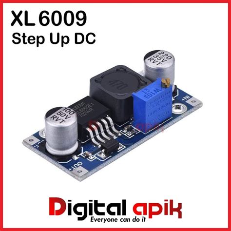 Jual Step Up Xl6009 Adjustable 4a Dc Booster Power Xl 6009 Penaik