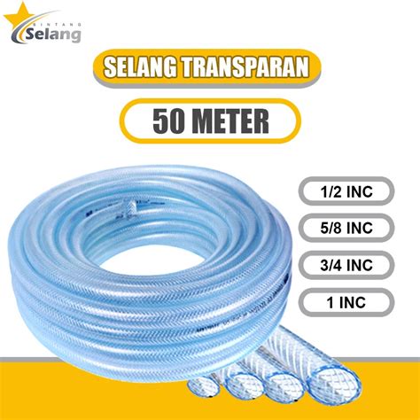 Jual Selang Air Transparan Dan Inch Dan Meter