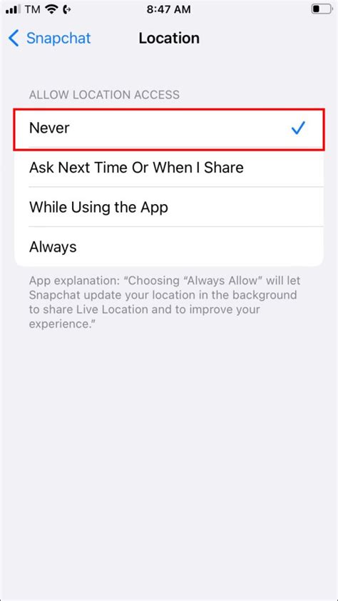 How to Turn Off Location in Snapchat