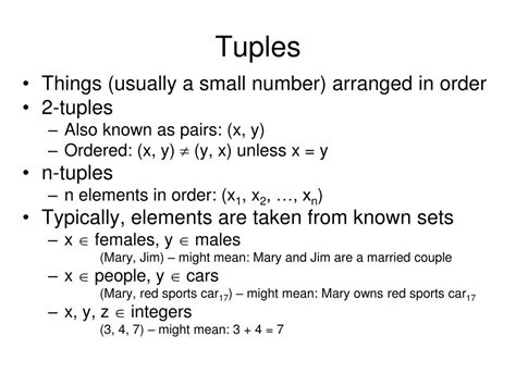 Ppt Sets Set Operations Tuples Relations Powerpoint Presentation