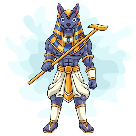 Cartoon Anubis on white background 40300614 Vector Art at Vecteezy