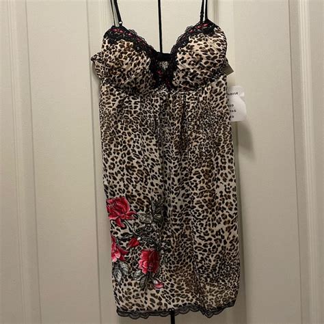 In Bloom Intimates Sleepwear Brand New Cheetah Print Lingerie Set