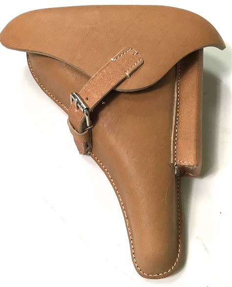 P08 LUGER PISTOL HOLSTER-NATURAL LEATHER | Man The Line