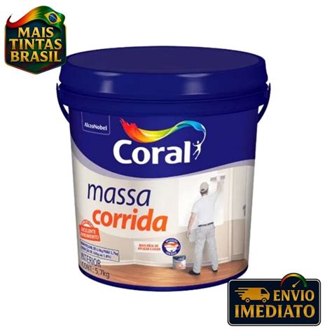 Massa Corrida 3 6 Litros Preço - Massa Corrida Coral 3,6 litros 5,7 kg | Shopee Brasil