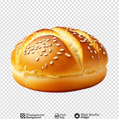 Premium PSD Fresh Baked Wheat Bun Isolated On Transparent Background