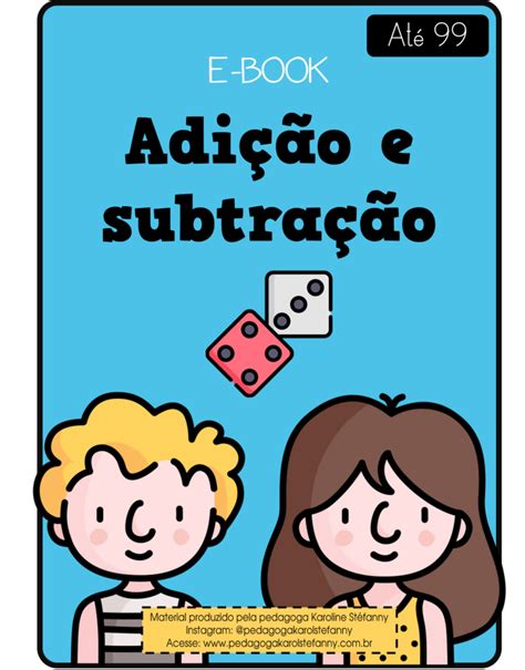 E book Adição e Subtração até 99 Loja Pedagoga Karol Stéfanny