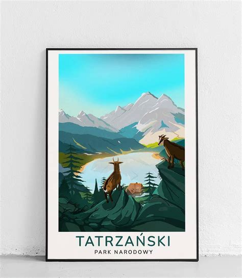 Poster Polytechnic Tatrza Ski Park Narodowy Plakat Modern Poster