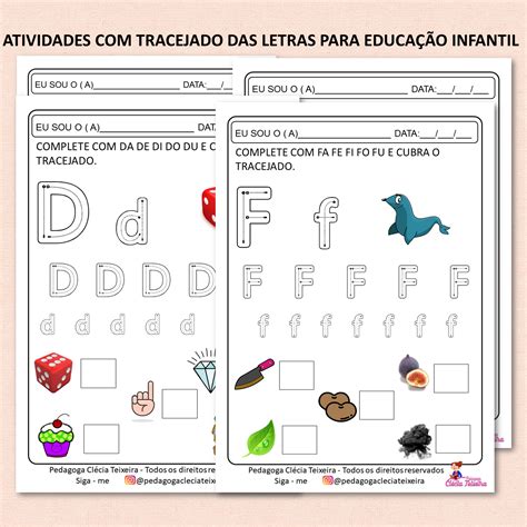 Atividades Tracejado Das Letras Para Educa O Infantil Cl Cia