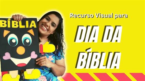 Diy Recurso Visual Para O Dia Da B Blia Youtube