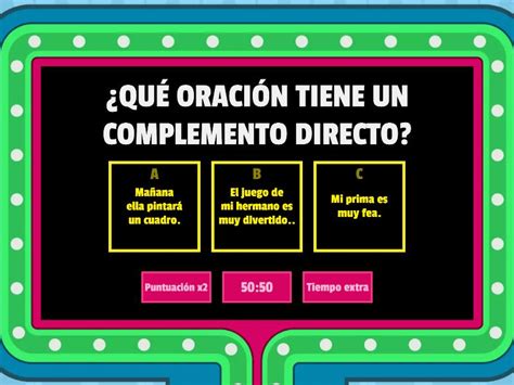 Complemento Directo Gameshow Quiz