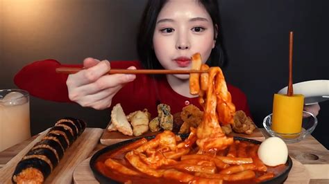 Eat With Boki Asmr Mukbang Real Eating Sound Cheese Tteokbokki Youtube